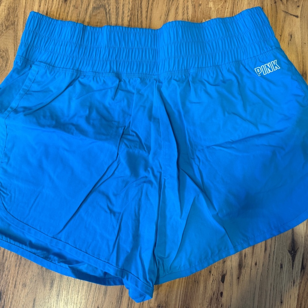 PINK Victoria's Secret Bright Blue Athletic Shorts